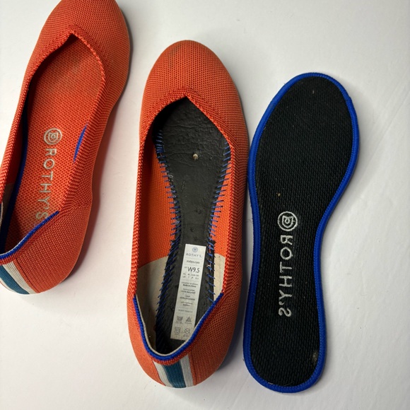 Rothy's Orange Flats with Striped Detail - Picture 12 of 12